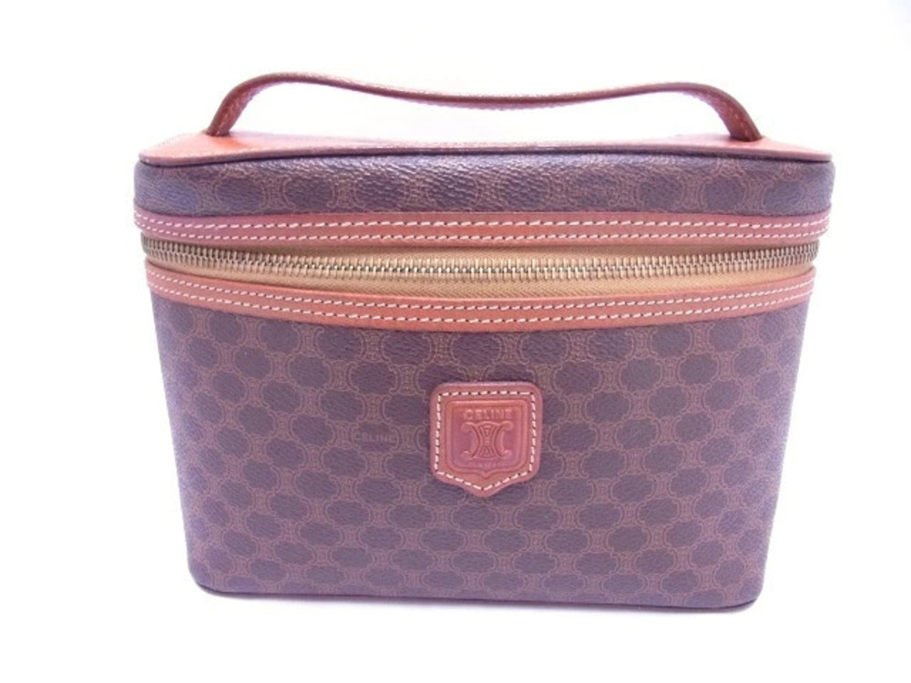 Celine Vanity Handbag Canvas Calfskin